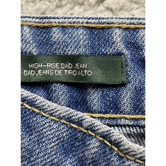 Wild Fable Dad Jeans Womens 6/28 Blue High Rise High Waist Straight Medium Wash - Picture 5 of 7